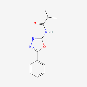 2-(1-Oxo-2-methylpropylamino)-5-phenyl-1,3,4-oxadiazole