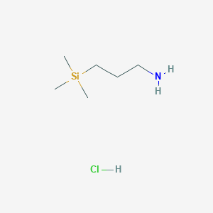 molecular formula C6H18ClNSi B1381078 (3-Aminopropyl)trimethylsilane hydrochloride CAS No. 18187-16-1