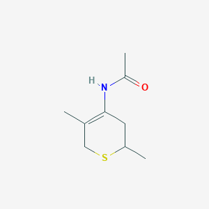 N-(2,5-dimethyl-3,6-dihydro-2H-thiopyran-4-yl)acetamide