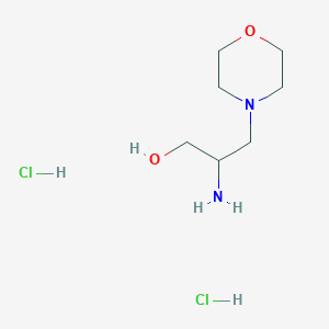 molecular formula C7H18Cl2N2O2 B1381094 2-Amino-3-(morpholin-4-yl)propan-1-ol dihydrochloride CAS No. 1803592-46-2