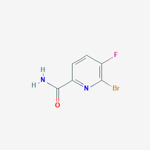 molecular formula C6H4BrFN2O B1381097 6-溴-5-氟吡啶-2-甲酰胺 CAS No. 1416712-39-4