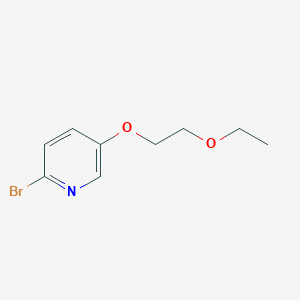 molecular formula C9H12BrNO2 B1381101 2-溴-5-(2-乙氧基乙氧基)吡啶 CAS No. 1691936-08-9