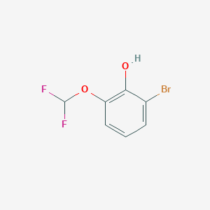 molecular formula C7H5BrF2O2 B1381106 2-溴-6-(二氟甲氧基)苯酚 CAS No. 1261509-39-0