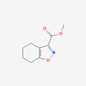 molecular formula C9H11NO3 B1381108 Methyl 4,5,6,7-tetrahydro-1,2-benzoxazole-3-carboxylate CAS No. 1803600-94-3