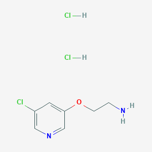 molecular formula C7H11Cl3N2O B1381109 3-(2-氨基乙氧基)-5-氯吡啶二盐酸盐 CAS No. 1803583-87-0