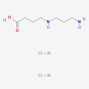molecular formula C7H18Cl2N2O2 B1381110 4-[(3-Aminopropyl)amino]butanoic acid dihydrochloride CAS No. 53185-44-7