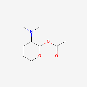 Tetrahydro-3-(dimethylamino)-2H-pyran-2-ol acetate (ester)