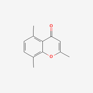 molecular formula C12H12O2 B13811325 2,5,8-Trimethyl-4H-1-benzopyran-4-one CAS No. 60595-60-0