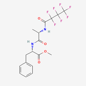 L-Phenylalanine, N-[N-(2,2,3,3,4,4,4-heptafluoro-1-oxobutyl)-L-alanyl]-, methyl ester