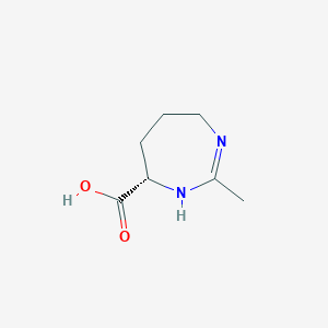 molecular formula C7H12N2O2 B13811368 (7S)-4,5,6,7-Tetrahydro-2-methyl-1H-1,3-Diazepine-7-carboxylicacid CAS No. 783339-87-7