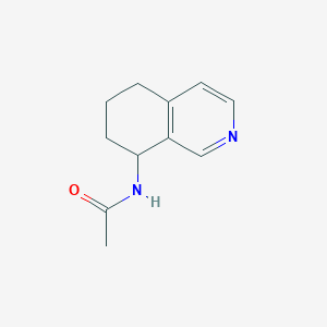 molecular formula C11H14N2O B13811374 N-(5,6,7,8-tetrahydroisoquinolin-8-yl)acetamide 