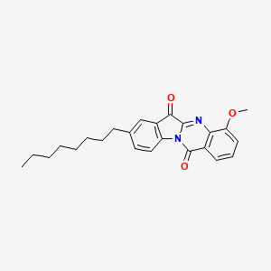 Indolo[2,1-b]quinazoline-6,12-dione, 4-methoxy-8-octyl-