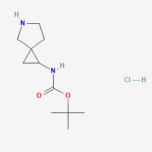 B1381144 tert-Butyl 5-azaspiro[2.4]heptan-1-ylcarbamate hydrochloride CAS No. 1434142-28-5