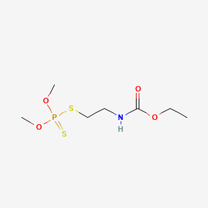 molecular formula C7H16NO4PS2 B13811449 ethyl N-(2-dimethoxyphosphinothioylsulfanylethyl)carbamate CAS No. 5840-95-9