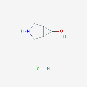 molecular formula C5H10ClNO B1381147 外消旋-3-氮杂双环[3.1.0]己烷-6-醇盐酸盐 CAS No. 1523542-00-8