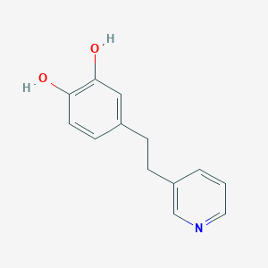 molecular formula C13H13NO2 B13811475 4-(2-Pyridin-3-ylethyl)benzene-1,2-diol 