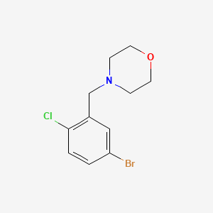 molecular formula C11H13BrClNO B1381150 4-(5-Bromo-2-chlorobenzyl)morpholine CAS No. 1704073-80-2