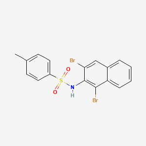 Benzenesulfonamide, N-(1,3-dibromo-2-naphthalenyl)-4-methyl-