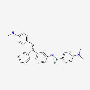 9H-fluoren-2-amine,n,9-bis[[4-(dimethylamino)phenyl]methylene]-