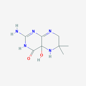 2-amino-4a-hydroxy-6,6-dimethyl-5,7-dihydro-3H-pteridin-4-one