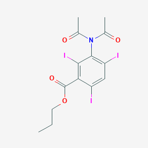 molecular formula C14H14I3NO4 B13811567 Propyl docetrizoate CAS No. 5579-08-8