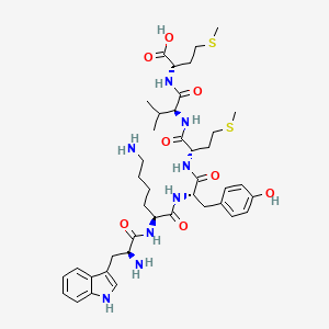 molecular formula C41H60N8O8S2 B13811579 Trp-Lys-Tyr-Met-Val-Met CAS No. 496068-62-3