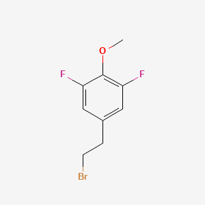 molecular formula C9H9BrF2O B1381158 5-(2-Bromoethyl)-1,3-difluoro-2-methoxybenzene CAS No. 1630906-97-6