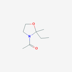 1-(2-Ethyl-2-methyl-1,3-oxazolidin-3-yl)ethan-1-one