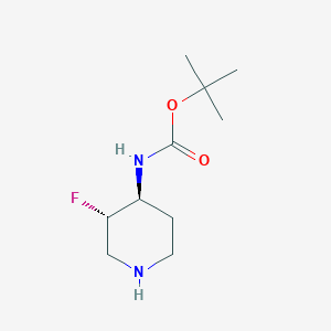 molecular formula C10H19FN2O2 B1381160 叔丁基 N-[(3S,4S)-3-氟哌啶-4-基]氨基甲酸酯 CAS No. 1434127-01-1