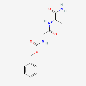 molecular formula C13H17N3O4 B13811634 (S)-Benzyl (2-((1-amino-1-oxopropan-2-yl)amino)-2-oxoethyl)carbamate 