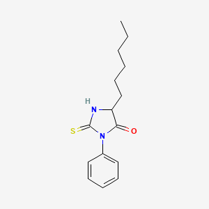 4-Imidazolidinone, 5-hexyl-3-phenyl-2-thioxo-