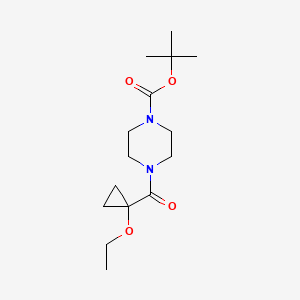 B1381169 tert-Butyl 4-(1-ethoxycyclopropanecarbonyl)piperazine-1-carboxylate CAS No. 1788041-42-8