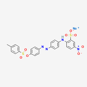 Sodium 2-((4-((4-((p-tolylsulphonyl)oxy)phenyl)azo)phenyl)amino)-5-nitrobenzenesulphonate