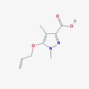 B1381173 5-(Allyloxy)-1,4-dimethyl-1H-pyrazole-3-carboxylic acid CAS No. 1239723-65-9