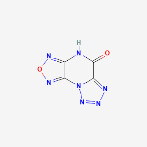 molecular formula C4HN7O2 B13811738 [1,2,5]Oxadiazolo[3,4-e]tetrazolo[1,5-a]pyrazin-5(3H)-one(9CI) 