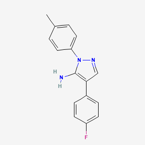 B1381174 4-(4-Fluorophenyl)-1-p-tolyl-1H-pyrazol-5-amine CAS No. 1202029-58-0