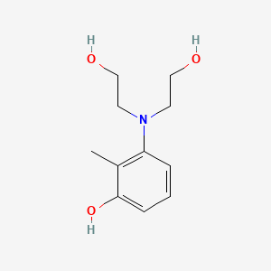 molecular formula C11H17NO3 B13811749 3-[Bis(2-hydroxyethyl)amino]-2-methylphenol 