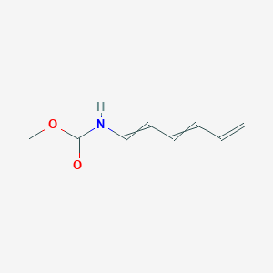 molecular formula C8H11NO2 B13811756 1,3,5-Hexatrienylcarbamic acid methyl ester 