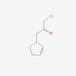 2-Propanone, 1-chloro-3-(2-cyclopenten-1-yl)-