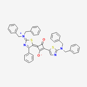 1-(2-Dibenzylamino-4-phenyl-thiazol-5-yl)-3-(2,5-dihydro-2-dibenzylimmonium-4-phenyl-thiazol-5-ylidene)-2-oxo-cyclobuten-4-olate