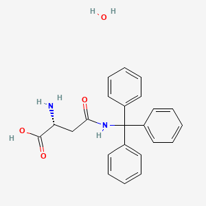 B1381178 (R)-2-Amino-4-oxo-4-(tritylamino)butanoic acid hydrate CAS No. 1998701-21-5