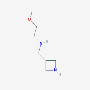 molecular formula C6H14N2O B13811805 Ethanol, 2-(3-azetidinylmethylamino)- 