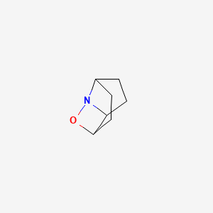 molecular formula C7H11NO B13811808 2-Oxa-1-azatricyclo[4.3.0.03,9]nonane(9CI) CAS No. 213545-82-5