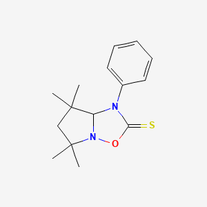 Pyrrolo[1,2-b][1,2,4]oxadiazole-2(1H)-thione, tetrahydro-5,5,7,7-tetramethyl-1-phenyl-