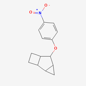 molecular formula C14H15NO3 B13811811 5-(4-Nitrophenoxy)tricyclo[4.2.0.02,4]octane CAS No. 56772-08-8