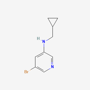 B1381182 5-bromo-N-(cyclopropylmethyl)pyridin-3-amine CAS No. 1292370-13-8