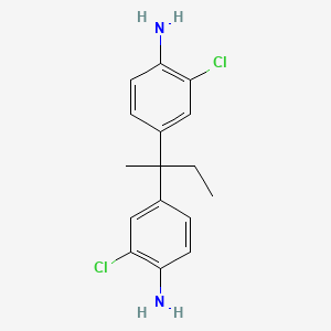 molecular formula C16H18Cl2N2 B13811828 2,2-Bis(4-amino-3-chlorophenyl)butane CAS No. 56079-11-9