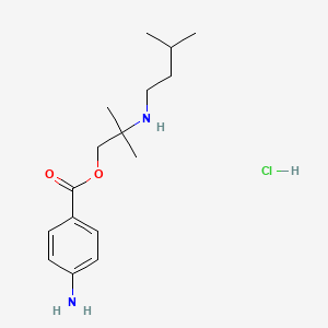 [1-(4-Aminobenzoyl)oxy-2-methylpropan-2-yl]-(3-methylbutyl)azaniumchloride