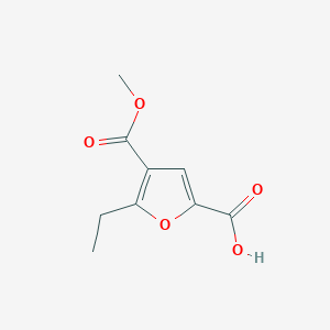 B1381183 5-Ethyl-4-(methoxycarbonyl)furan-2-carboxylic acid CAS No. 1803611-08-6