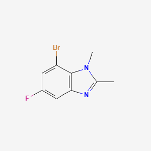 B1381184 7-Bromo-5-fluoro-1,2-dimethyl-1H-benzo[d]imidazole CAS No. 1820684-32-9